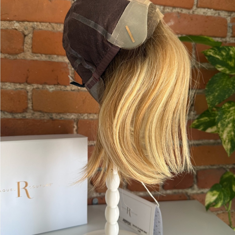 SAVOIR FAIRE Remy Human Hair Wig RAQUEL WELCH HandTied+Lace SS14/88 Golden Wheat - Picture 6 of 9